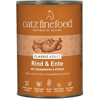 Catz finefood Nassfutter Katze Classic Adult Rind und Ente 24x400 g Catz finefood Nassfutter Katze Classic Adult Rind und Ente 24x400 g von Catz Finefood