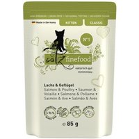 Catz finefood Nassfutter Katze Classic Kitten No. 05 Lachs & Geflügel 32x85 g von Catz Finefood