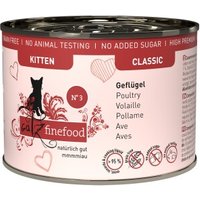 Catz finefood Nassfutter Katze Classic Kitten No. 3 Geflügel 12x200 g von Catz Finefood