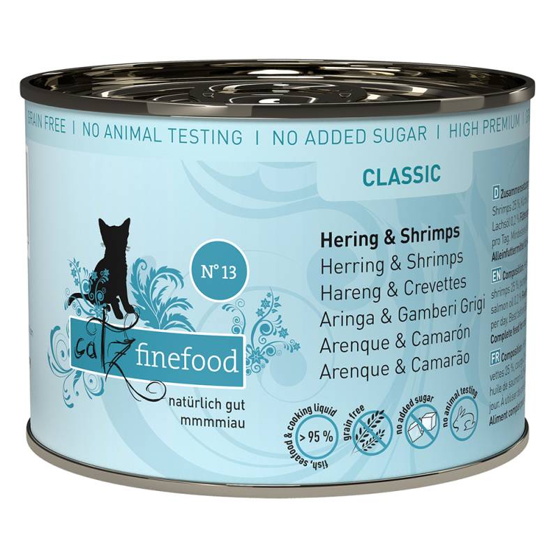 Sparpaket catz finefood 12 x 200 g - Hering & Shrimps von Catz Finefood