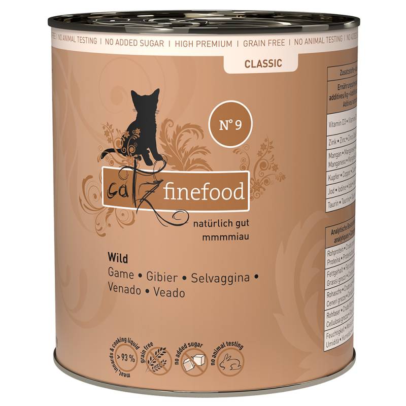 Sparpaket catz finefood 12 x 800 g - Wild von Catz Finefood