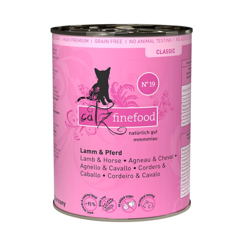 Sparpaket catz finefood 24 x 400 g - Lamm & Pferd von Catz Finefood