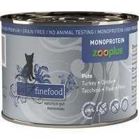 Sparpaket catz finefood Monoprotein zooplus 24 x 200 g - Pute von Catz Finefood