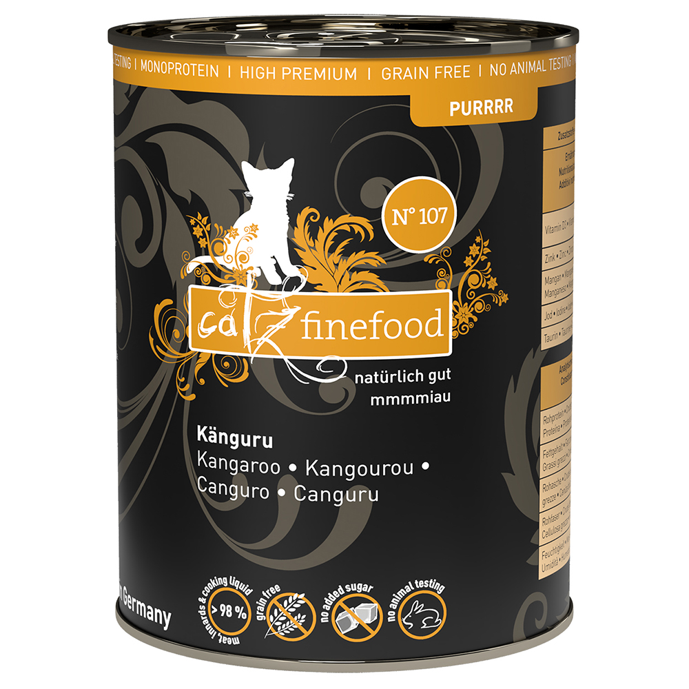 Sparpaket catz finefood Purrrr 12 x 400 g - No. 107 Känguru von Catz Finefood