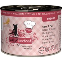 Sparpaket catz finefood Ragout 24 x 190 g - No. 603 Gans & Pute von Catz Finefood