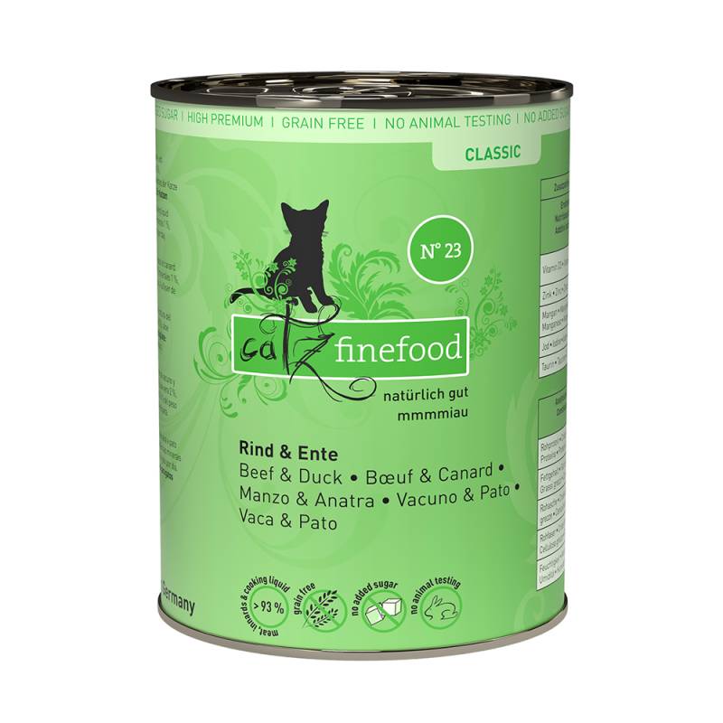 catz finefood 6 x 400 g - Rind & Ente von Catz Finefood