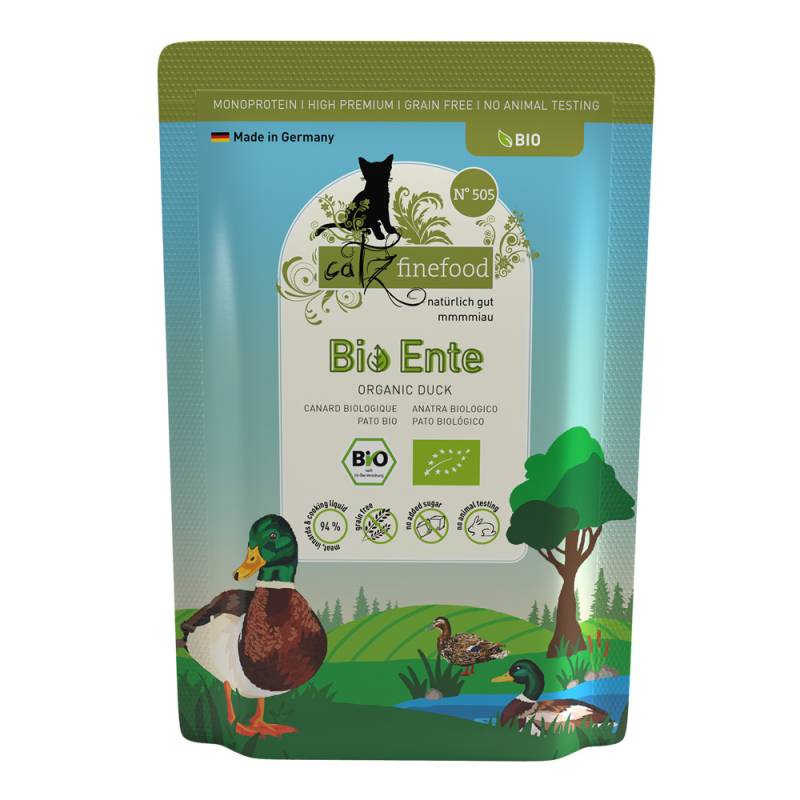 catz finefood Bio 12 x 85 g - No.505 Bio-Ente von Catz Finefood