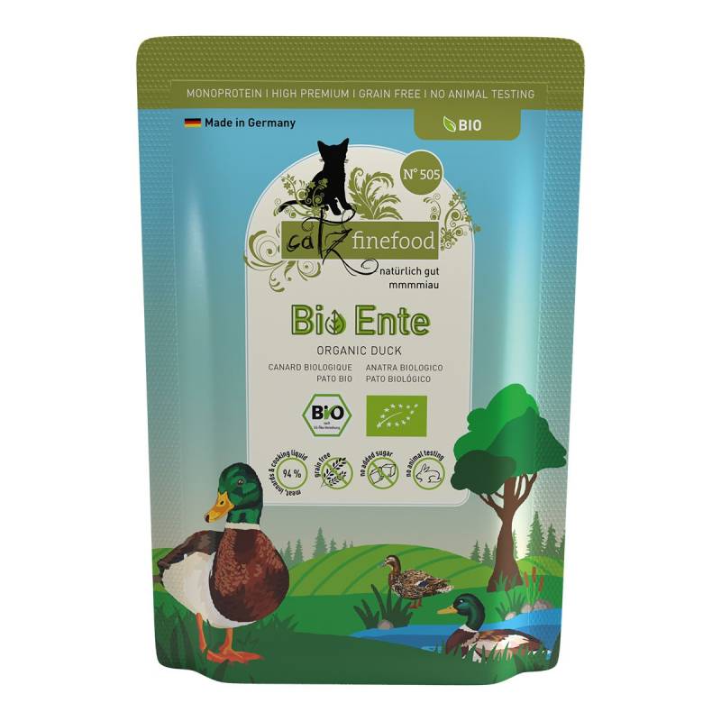 catz finefood Bio No.505 Ente Pouch 12x85g von Catz Finefood