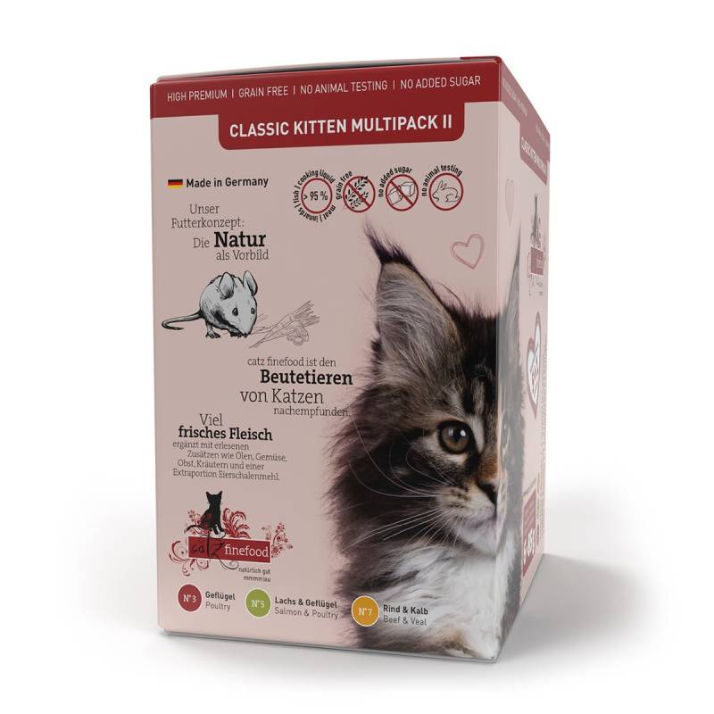 catz finefood Classic Kitten Multipack II 5+1 6x85g von Catz Finefood