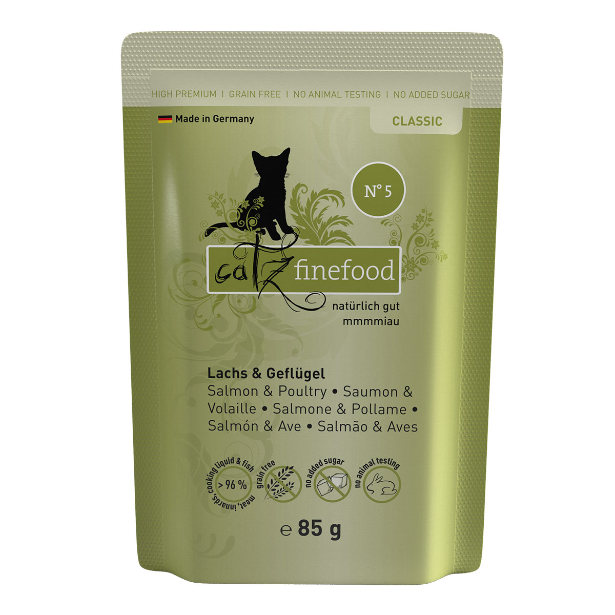 catz finefood Classic N° 05 - Lachs & Geflügel 16x85g von Catz Finefood