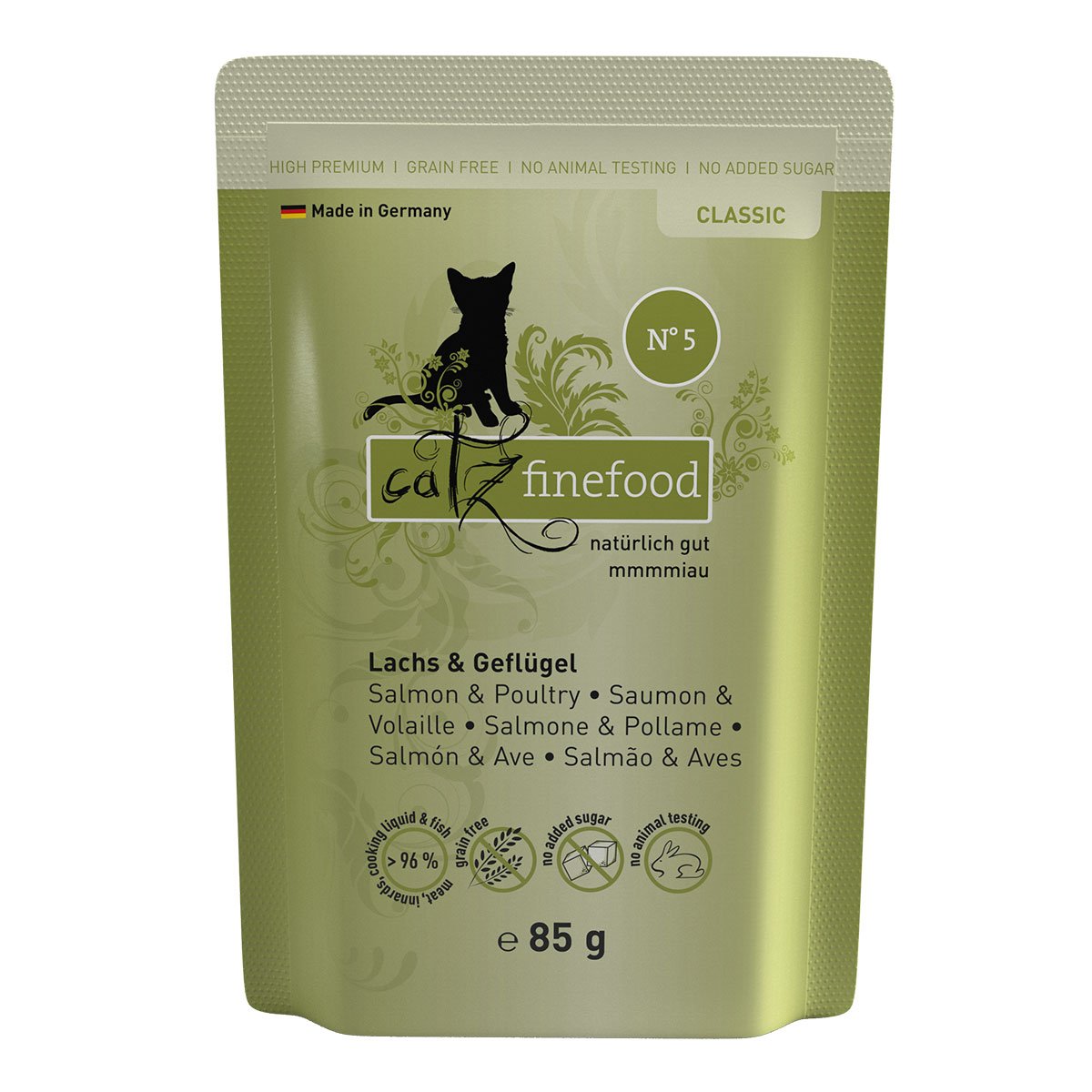 catz finefood Classic N° 05 - Lachs & Geflügel 8x85g von Catz Finefood