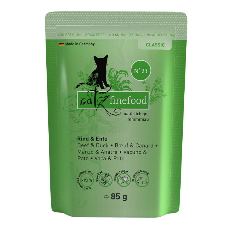 catz finefood Classic N° 23 - Rind & Ente 8x85g von Catz Finefood