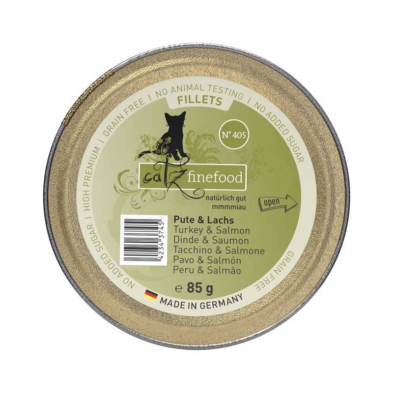 catz finefood Fillets N°405 Pute & Lachs in Jelly 12x85g von Catz Finefood