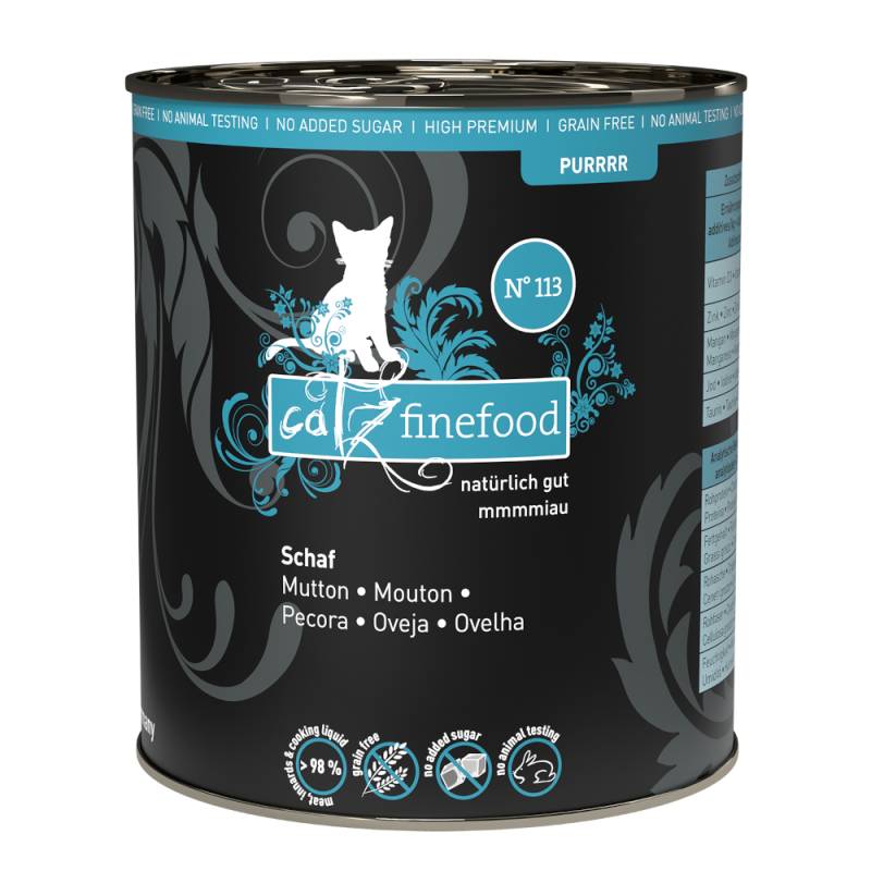 catz finefood Purrrr 6 x 800 g/750 g - No.113 Schaf (6 x 800 g) von Catz Finefood