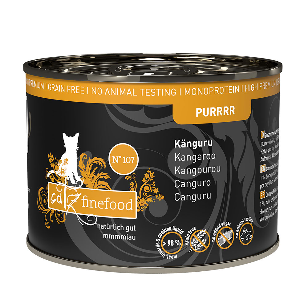 catz finefood Purrrr Dose 6 x 200 g - No. 107 Känguru von Catz Finefood