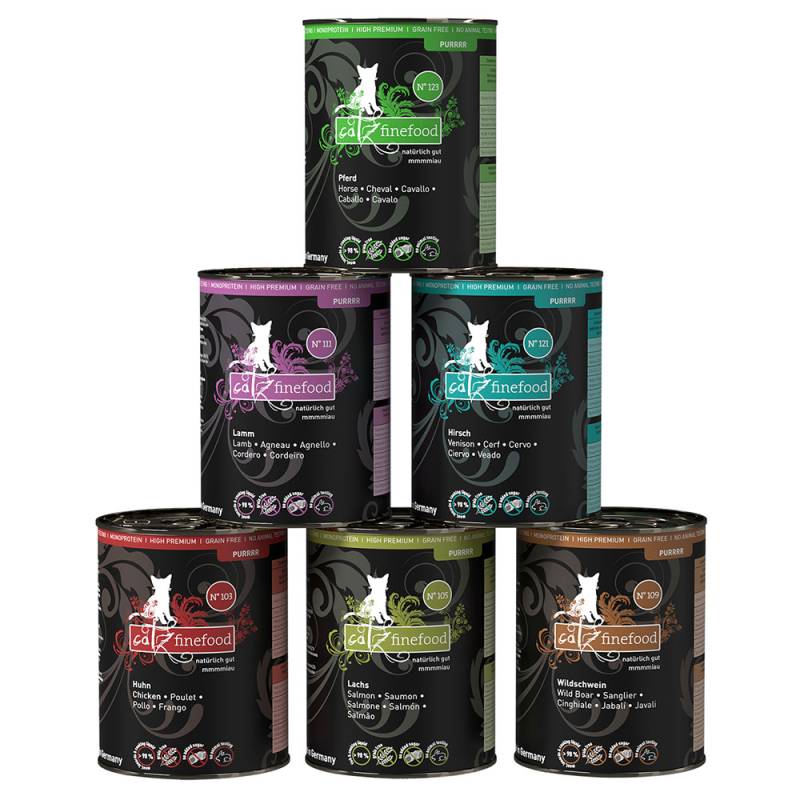 catz finefood Purrrr Dose 6 x 400 g - Mixpaket 2 (6 Sorten) von Catz Finefood