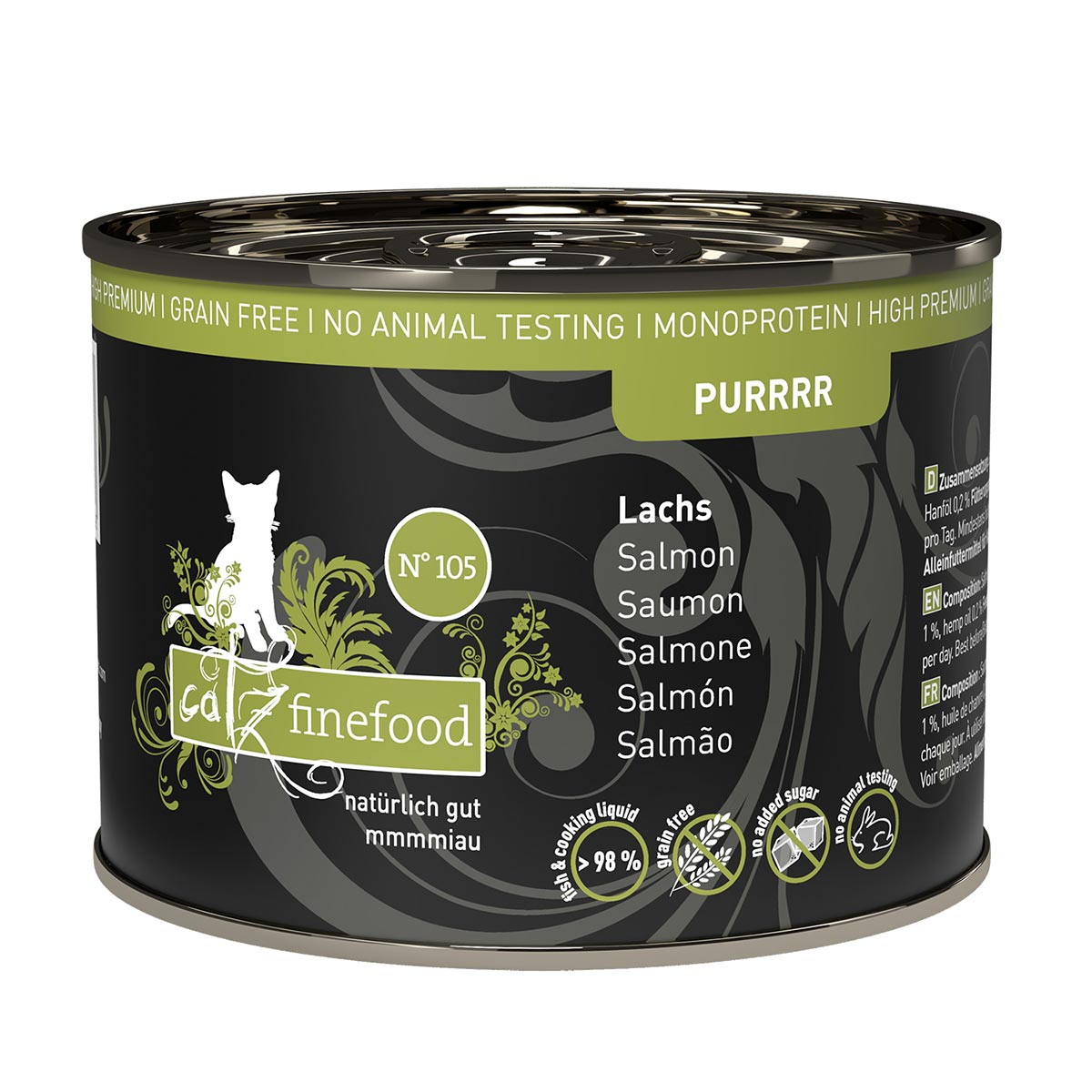 catz finefood Purrrr No.105 Lachs 24x190g von Catz Finefood