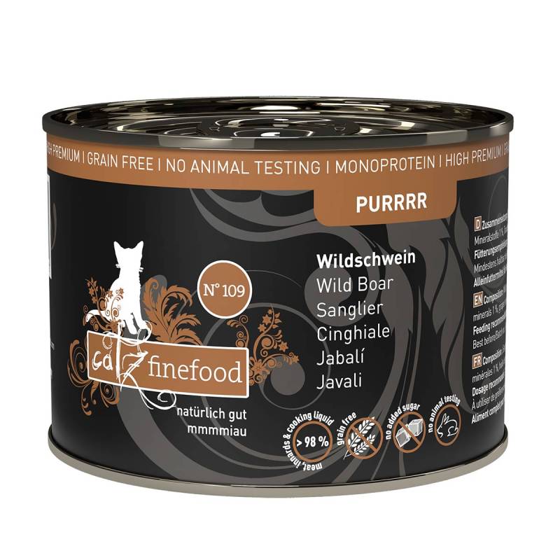 catz finefood Purrrr No.109 Wildschwein 6x200g von Catz Finefood