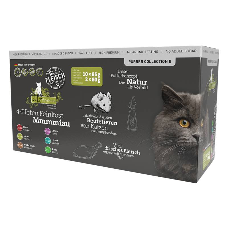 catz finefood Purrrr Pouch Mix 12 x 80 g / 85 g - Mixpaket Purrrr Collection 2 (6 Sorten) von Catz Finefood