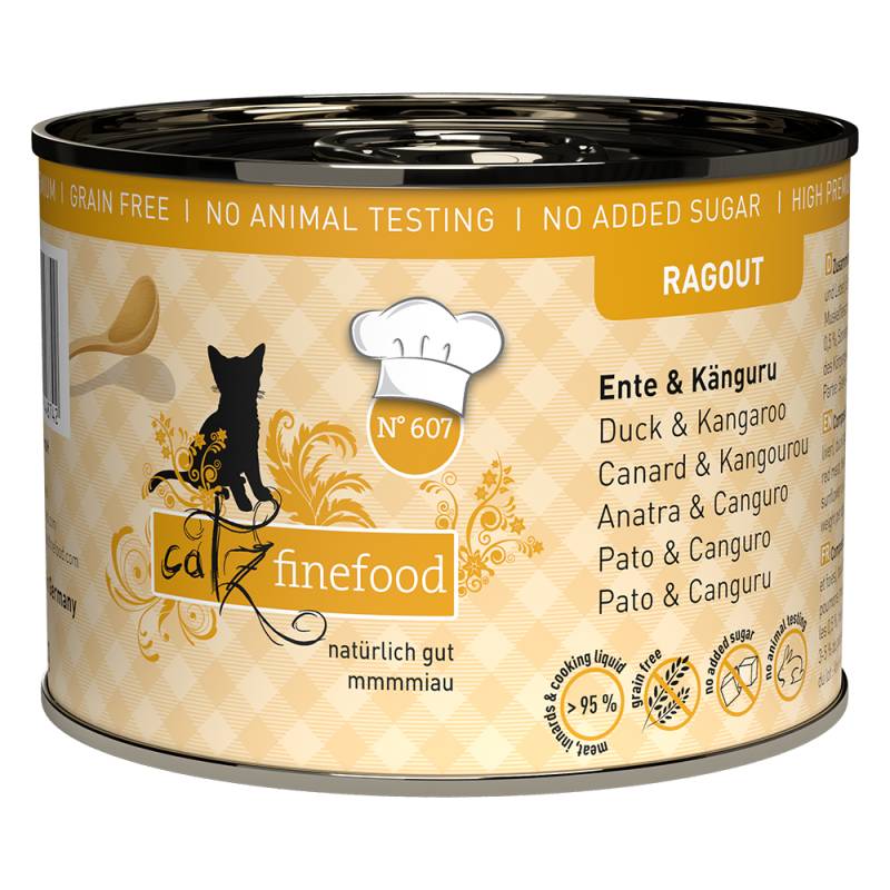 catz finefood Ragout 6 x 190 g - No.607 Känguru & Ente von Catz Finefood