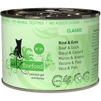 Catz finefood Nassfutter Katze Classic Adult No. 23 Rind & Ente 6x200 g von Catz Finefood