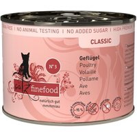 Catz finefood Nassfutter Katze Classic Adult No. 3 Geflügel 6x200 g von Catz Finefood