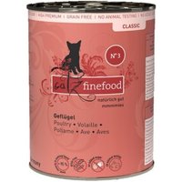 Catz finefood Nassfutter Katze Classic Adult No. 3 Geflügel 6x400 g von Catz Finefood