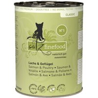 Catz finefood Nassfutter Katze Classic Adult No. 5 Lachs 6x400 g von Catz Finefood