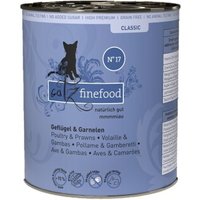 Catz finefood Nassfutter Katze Classic Adult No. 17 Geflügel & Garnele 6x800 g von Catz Finefood