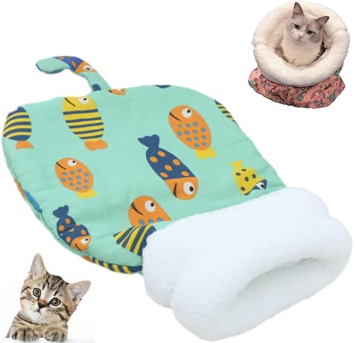 Cat Sleeping Bag - 2025 New Cat Sleeping Bag for Indoor Cats, Sleeping Bag for Cats, Cat Winter Sleeping Bag, Cat Bed Cave Sleeping Bag (B) von Cautorsy