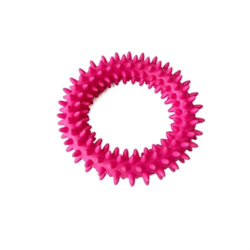 Hundespielzeug, interaktives Trainingsring-Abziehgerät, resistent für Hunde, Haustiere, Flugscheiben, Beißring, Spielzeug für Hunde (Farbe: A-9,5 cm) von Cavanu