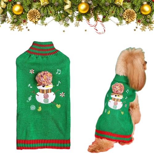 Hundepullover Weihnachten Warme Haustier Pullover Weihnachten Welpen Strickpullover Weihnachtskostüme Weihnachten Haustier Kostüm für kleine mittlere Hunde Katzen von CavspkArt