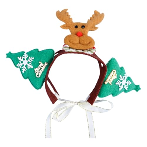 Weihnachten Haustier Kopfschmuck Niedliche Weihnachten Stirnband für Hund Katze Weihnachtsbaum Rentier Kopfschmuck Bequeme Weihnachten Haustier Outfit von CavspkArt