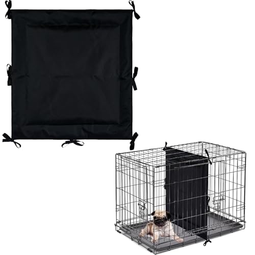 Wasserdichte PU-Hundekäfig-Trennwand – strapazierfähiges Leder-Hundehütten-Trennwand mit Bändern, ideal für Welpenbox-Training, passend für 91,4 cm große Kisten.(nur Trennwand, Kiste nicht im von Cawvox