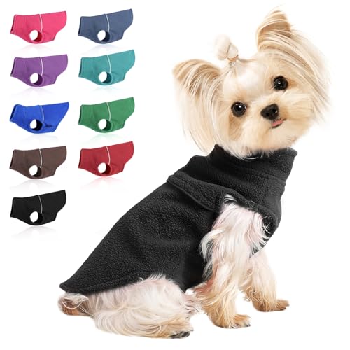 Fleece-Weste Hundepullover – XS Hundekleidung – Welpenkleidung für kleine Hunde Mädchen Junge – Chihuahua-Pullover – Yorkie-Kleidung – Katzenpullover – Haustierkleidung – Hundepullover für kleine von Ccurrili