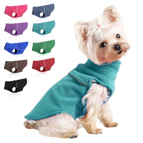 Fleece-Weste Hundepullover – XS Hundekleidung – Welpenkleidung für kleine Hunde Mädchen Junge – Chihuahua-Pullover – Yorkie-Kleidung – Katzenpullover – Haustierkleidung – Hundepullover für kleine von Ccurrili