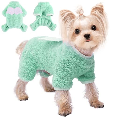 Hundepullover für kleine Hunde, Mädchen, Jungen, Winter-Fleece-Schlafanzug, Jumpsuits, Haustier-Hundekleidung, Katzenpullover, Welpenpullover, Pyjama, warmer kleiner Hundepullover für Chihuahua, von Ccurrili