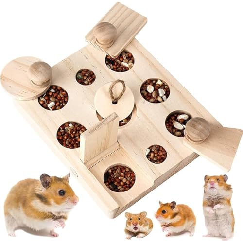 Cdycam Rattenspielzeug für kleine Tiere, interaktives Versteck-Leckerli-Puzzle, Schnüffelspiel, Spielzeug für Hamster, Kaninchen, Kaninchen, Ratte, Meerschweinchen und Chinchilla, geistige von Cdycam