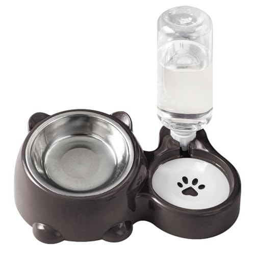 CeaBulo Erhöhte Haustierfutterhäusche Mit Abnehmbarer Edelstahlschale Und Automatischer Wasserspender Für Katzen Und Hunde Haustierfutterhäuschen Mit Abnehmbarer Schüssel CeaBulo Erhöhte Haustierfutterhäusche Mit Abnehmbarer Edelstahlschale Und Automatischer Wasserspender Für Katzen Und Hunde Haustierfutterhäuschen Mit Abnehmbarer Schüssel von CeaBulo