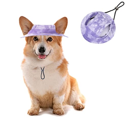 Ceeyoll Hund Baseballmütze, Sonnenhut Hunde, Hundemütze, Haustierloch Sonnenschutzhut, Verstellbarer Sonnenhut Für Hunde, Für Outdoor Sportarten Für Welpen, Kleine Hunde Und Kätzchen von Ceeyoll