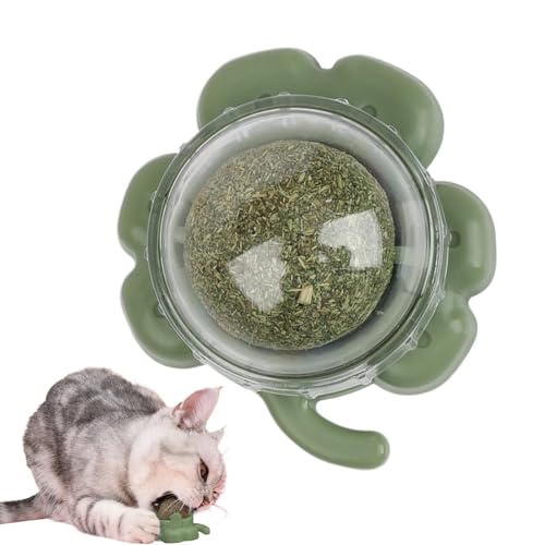 Celuicion Catnip Wandballspielzeug, Katzenminister Spielzeugball für Katzen - Leckable Kätzchenzähne Reinigung Spielzeug,Haustierkatze lecken Katzenminzenkugel für Zuhause, Stuhlbeine, Böden, von Celuicion