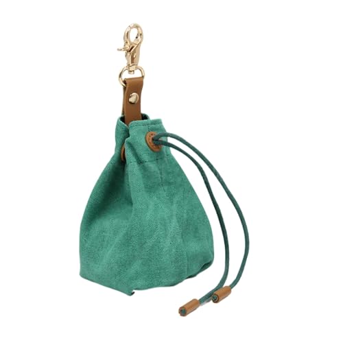 Celuicion Hundebehörde Aufbewahrungstasche, Hundebehandlungsbeutel, Outdoor -Hunde Walking -Bag mit Gürtelclip, Welpen -Kordelstring -Verschluss Lebensmitteltasche mit Schlüsselbund für Tier, von Celuicion