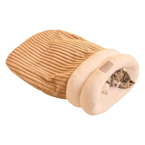 Celuicion Schlafsack für Katzen, Katzensack,Haustier-Schlafsack, Plüsch-Katzensack - Katzen-Kuschelsack, gemütlicher Katzenschlafsack, Winter-Schlafversteck für kleine Hunde von Celuicion