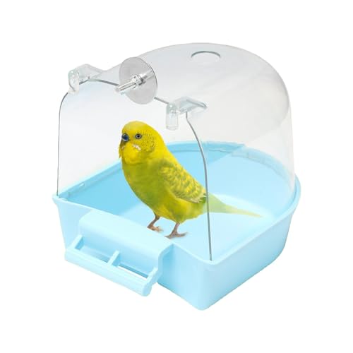 Celuicion Vogelbad für Käfig, Vogel Badewanne, Hängender Papagei Badewanne Dusche Vogelkäfig Zubehör für Kleine Vögel Kanarische Wellensittiche Papageien Nymphensittich Lovebird Hamster von Celuicion