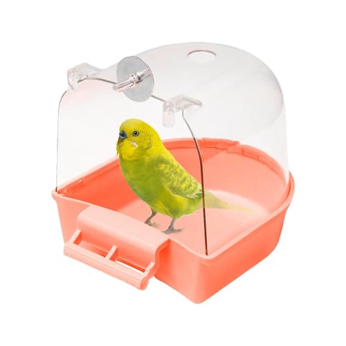 Celuicion Vogelbad für Käfig, Vogel Badewanne, Hängender Papagei Badewanne Dusche Vogelkäfig Zubehör für Kleine Vögel Kanarische Wellensittiche Papageien Nymphensittich Lovebird Hamster von Celuicion