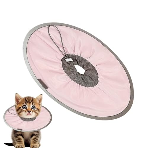 Genesungshalsband für Katzen,Comfy Kitten Cone - Bequemes elisabethanisches Haustierhalsband | Bequemes elisabethanisches Haustierhalsband, weiches Katzenkegelhalsband für Katzen, Kätzchen und Welpen von Celuicion