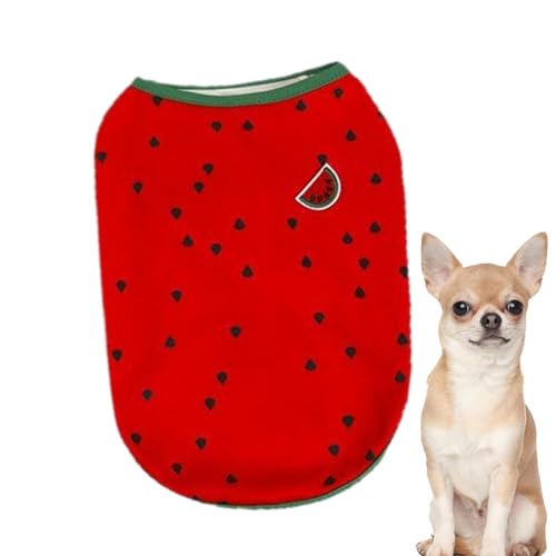 Haustierkleidung für kleine Hunde, Hundewesten | Haustier Sommerkleidung | Süße einzigartige Hundekatze Hemd, Wassermelon Ananas Kätzchen Kleidung, atmungsaktives Haustier -Outfit für Hunde Katzen Wel von Celuicion