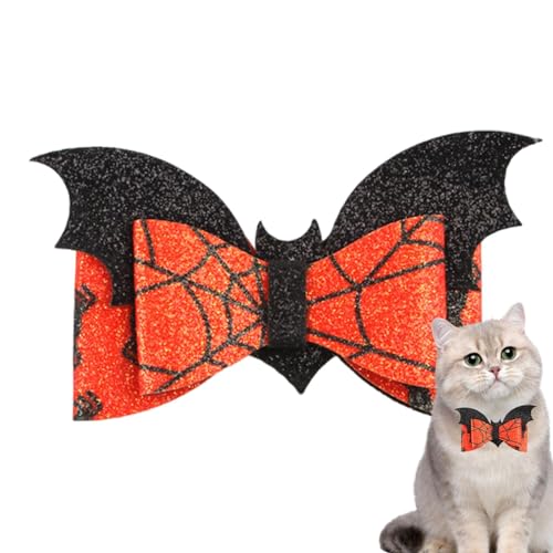 Hundehaarschleifen,Halloween Hundehaarschleife | Hundepflege-Bowknot | Tragbare kleine Hundehaarschleifen, Hundeschleifen-Haarspangen, stilvolle Katzenhaarspange für Haustier, Katze, Halloween, Welpe von Celuicion