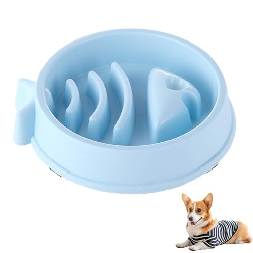 Slow Feed Hundenapf,Hundenapf Slow Feeder - Anti-Erstickungs-Slow-Eating-Hundenäpfe | Outdoor Dog Slow Feeder, Slow Eater, Rutschfester Hunde-Puzzle-Futterspender für große und mittelgroße Hunde von Celuicion