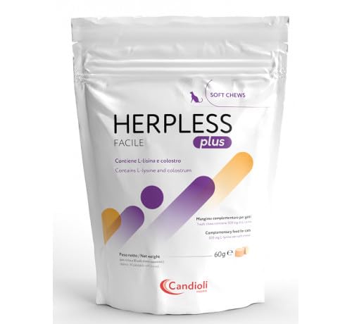 Centrovete Herpless Plus Easy 60g Leckerbissen. Ergänzend für Katzen. kann in Katzen jeden Alters als Nahrungsergänzungsmittel verwendet werden. von Centrovete